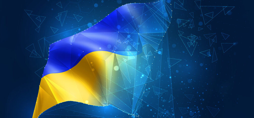 ukraine and poland flags